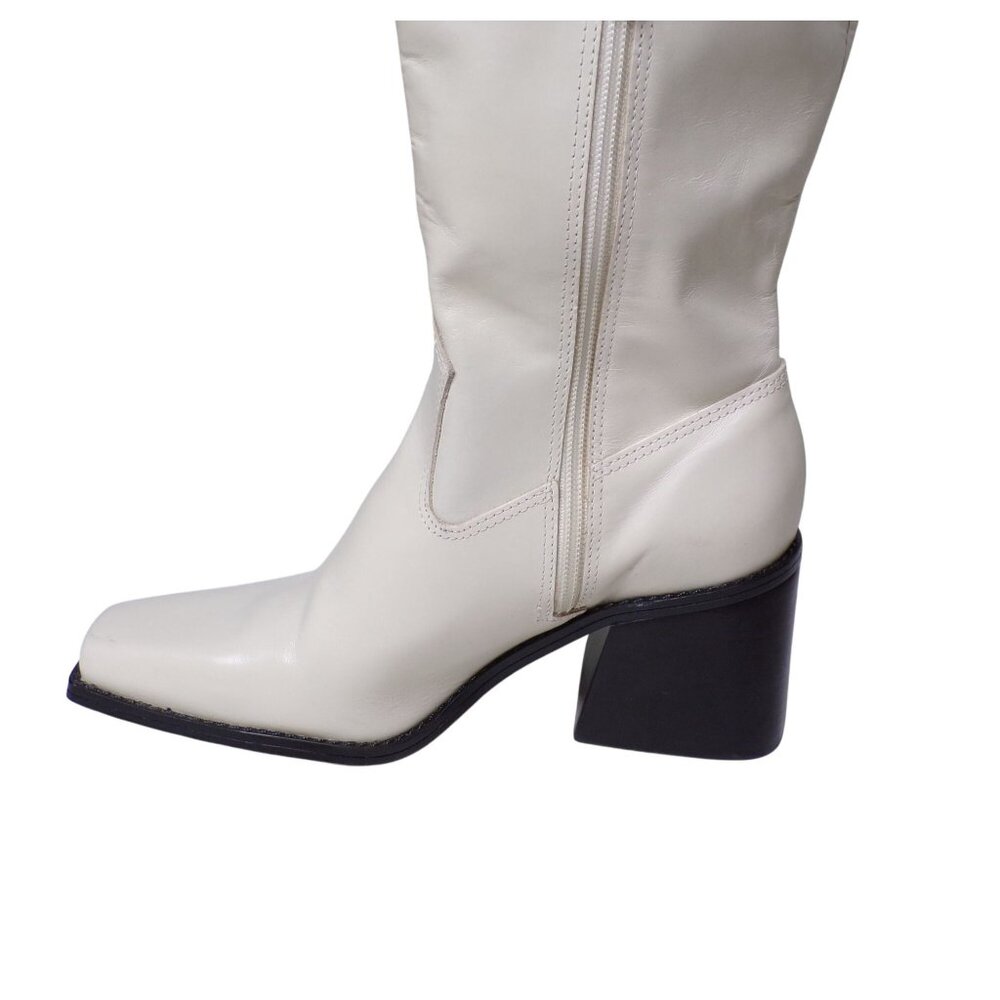 🆕 VINCE CAMUTO Sangeti 2 Wide Calf Tall Knee High Boot 8 Off-White - Picture 13 of 16
